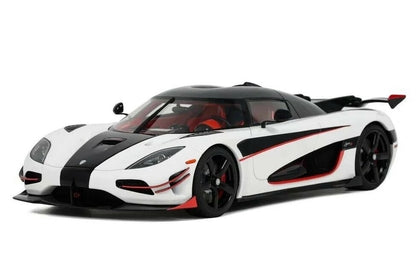 GT Spirit 2015 Koenigsegg Agera RS White Metallic w/ Black Stripes & Red Accents 1:18