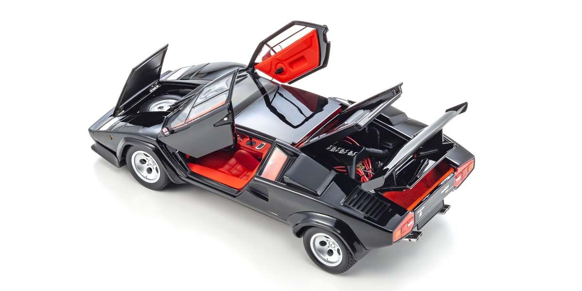 Kyosho 1982 Lamborghini Countach LP500 Quattrovalvole Black 1:18 RESIN