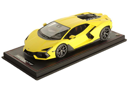 MR Models 2023 Lamborghini Revuelto Giallo Clarus (Matte Yellow) 1:18 WITH DISPLAY