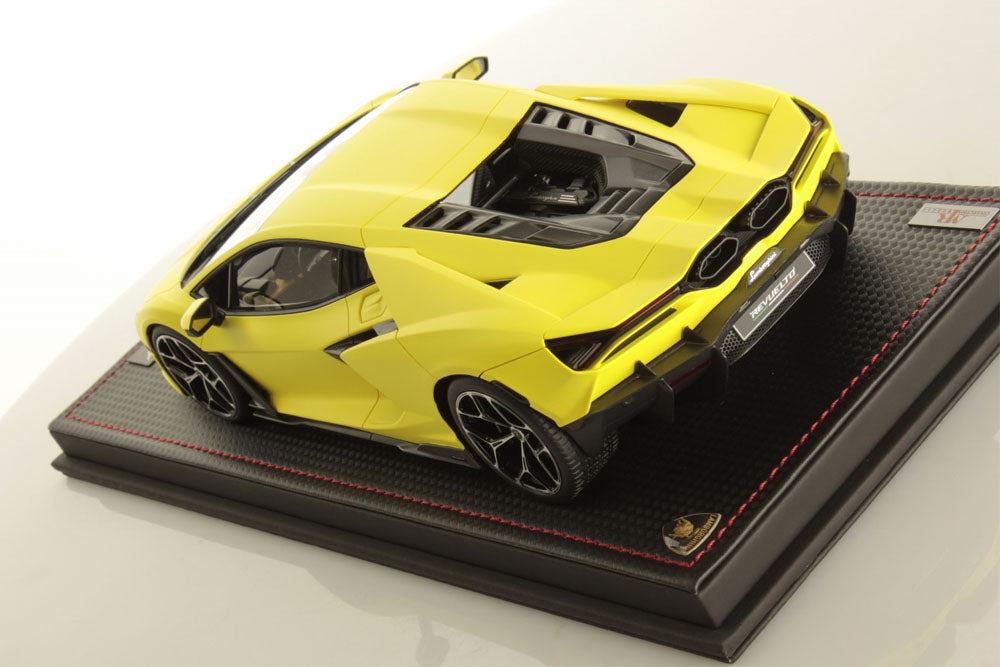 MR Models 2023 Lamborghini Revuelto Giallo Clarus (Matte Yellow) 1:18 WITH DISPLAY