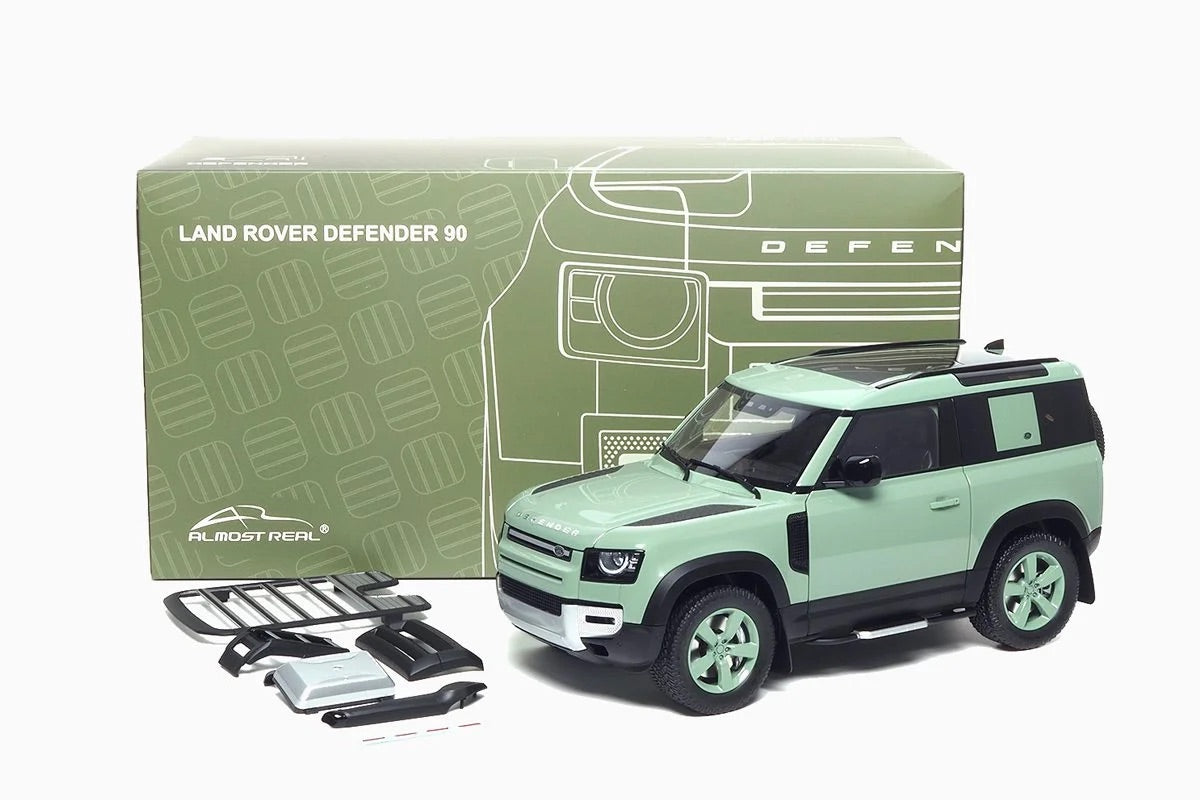 Almost Real 2023 Range Rover New Defender 90 75th Edition Green 1:18