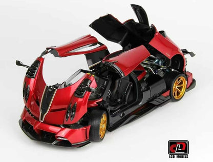 LCD 2020 Pagani Imola Red w/ Gold Wheels 1:18