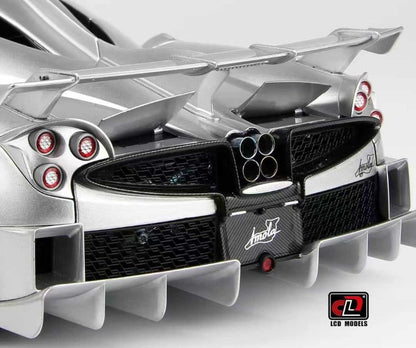 LCD 2020 Pagani Imola Silver w/ Black Wheels 1:18