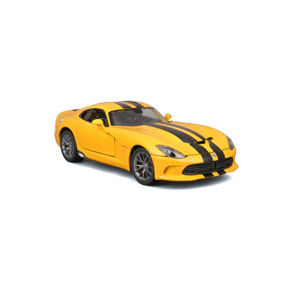 Maisto 2013 Dodge Viper GST Yellow w/ Black Racing Stripes 1:18