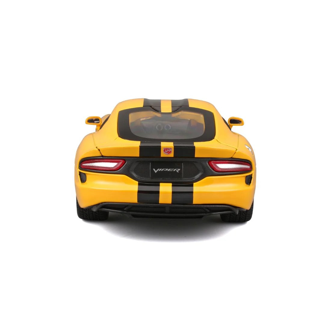 Maisto 2013 Dodge Viper GST Yellow w/ Black Racing Stripes 1:18