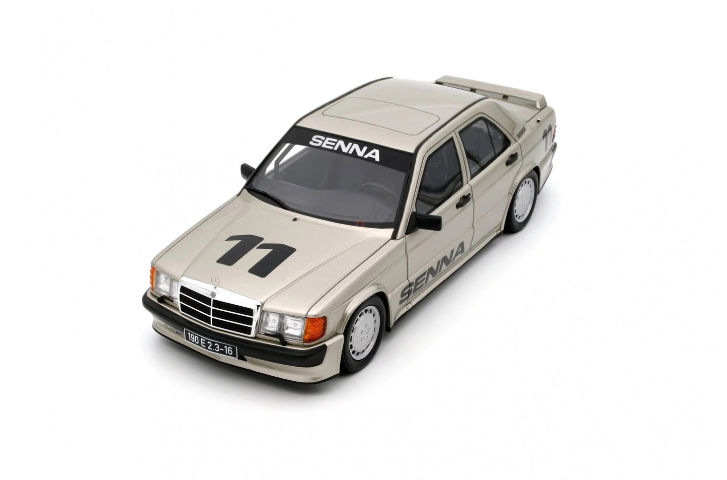 Otto 1984 Mercedes-Benz 190 E 2.3 16 (W201) Smoke Silver Metallic 1:18 RESIN, SEALED