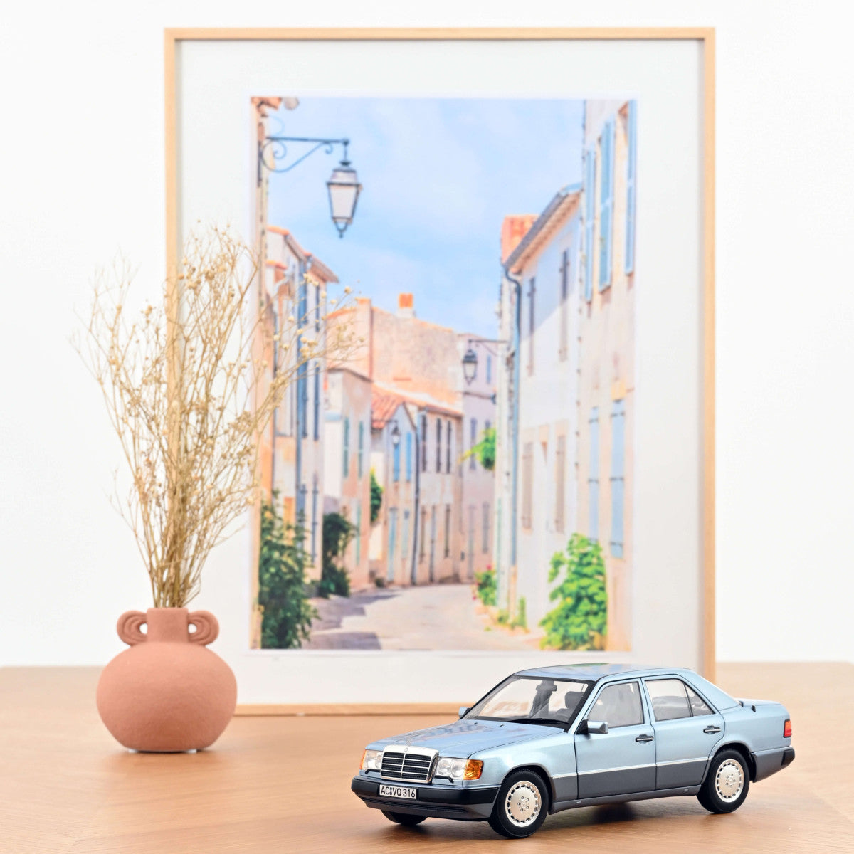 Norev 1990 Mercedes-Benz E Class 230E (W124) Pearl Blue Metallic 1:18