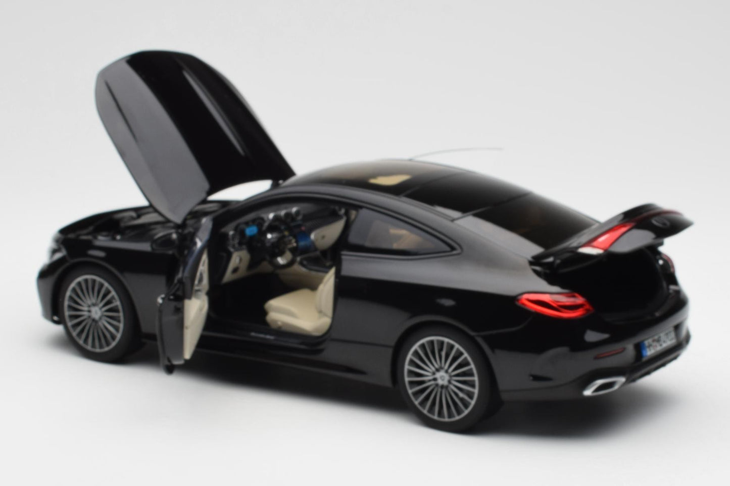 Norev 2024 Mercedes-Benz CLE Coupe Obsidian Black Metallic 1:18