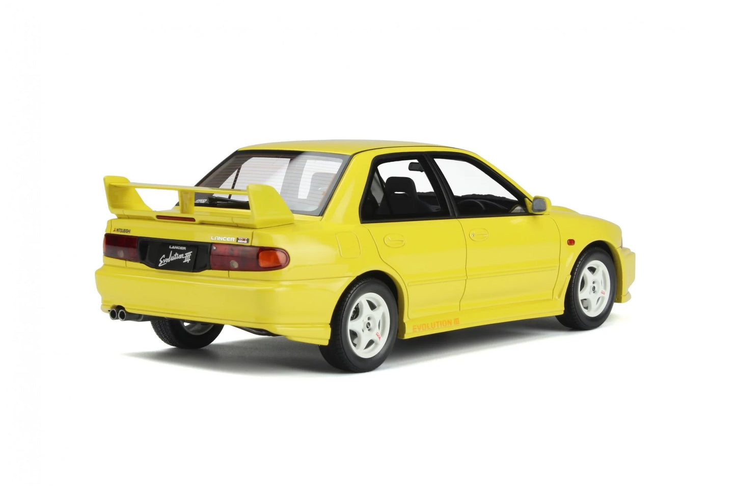 Otto 1995 Mitsubishi Lancer EVO III Hardtop Dandelion Yellow 1:18 RESIN, SEALED