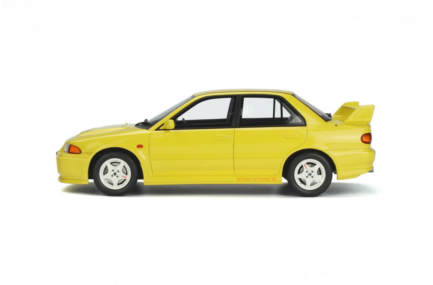 Otto 1995 Mitsubishi Lancer EVO III Hardtop Dandelion Yellow 1:18 RESIN, SEALED