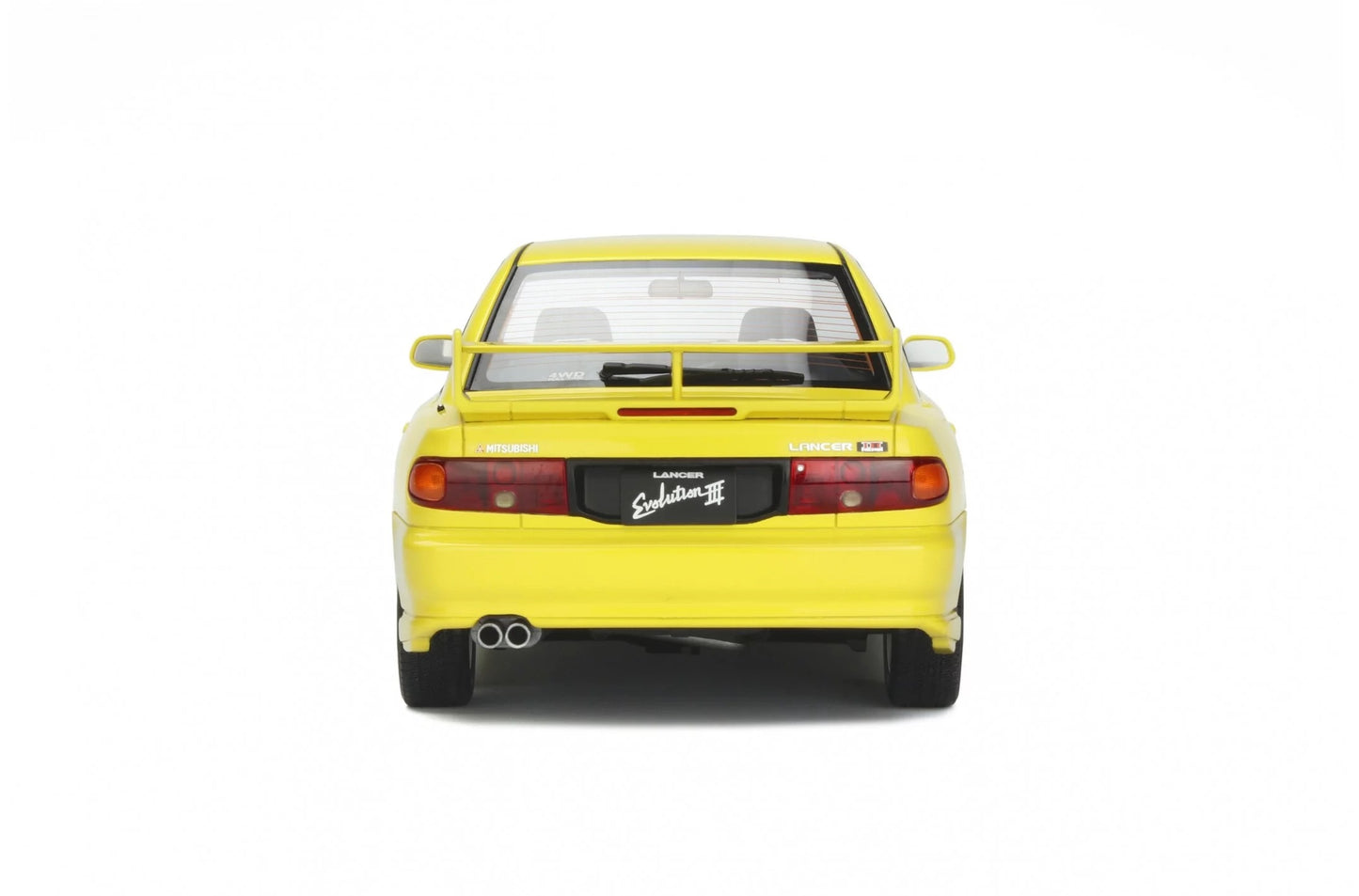 Otto 1995 Mitsubishi Lancer EVO III Hardtop Dandelion Yellow 1:18 RESIN, SEALED