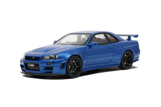 Otto 2005 Nissan Skyline GT-R R34 NISMO Z-Tune Bayside Blue 1:12