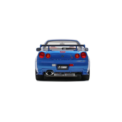 Otto 2005 Nissan Skyline GT-R R34 NISMO Z-Tune Bayside Blue 1:12