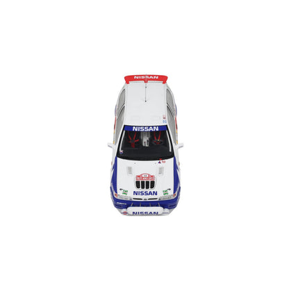 Otto 1992 Nissan Sunny GTi-R Team Nissan Motorsport Europe No 12 Rally Montecarlo White Red Blue 1:18