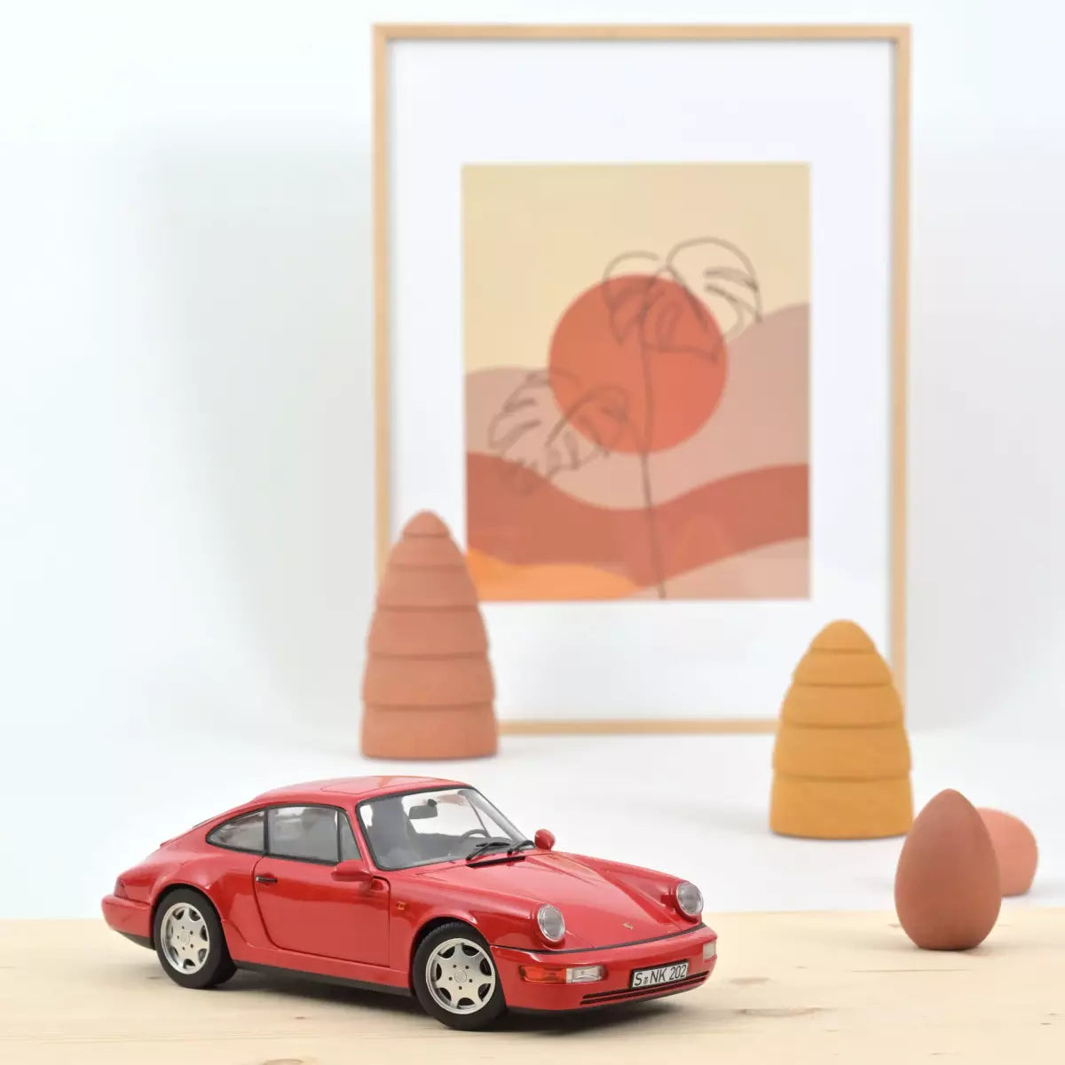 Norev Porsche 911 964 Carrera 2 1990 Red 1:18