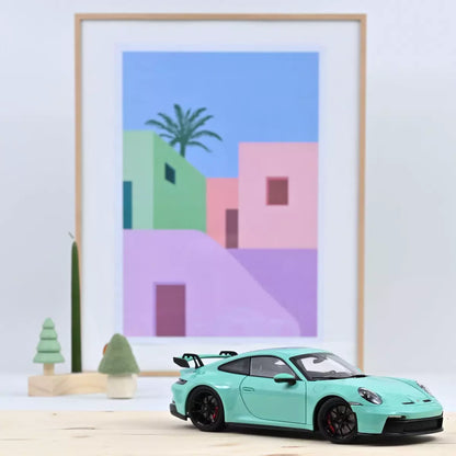 Norev Porsche 911 992 GT3 Mint Green 1:18