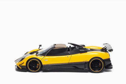 Almost-Real 2009 Pagani Zonda 5 Cinque Roadster Giallo Genevra (Yellow Black Carbon) 1:18