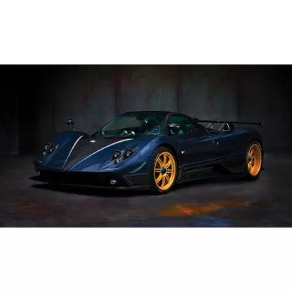 Almost Real 2011 Pagani Zonda Tricolore Blue & Black Carbon 1:18