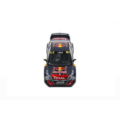 Otto 2018 Peugeot 208 WRX Team Peugeot Total No 9 Winner Rally World RX Belgium Matte Blue 1:18