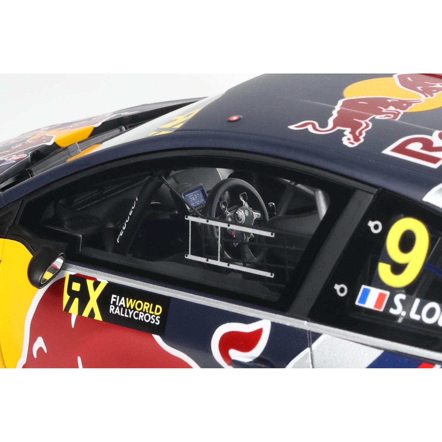 Otto 2018 Peugeot 208 WRX Team Peugeot Total No 9 Winner Rally World RX Belgium Matte Blue 1:18