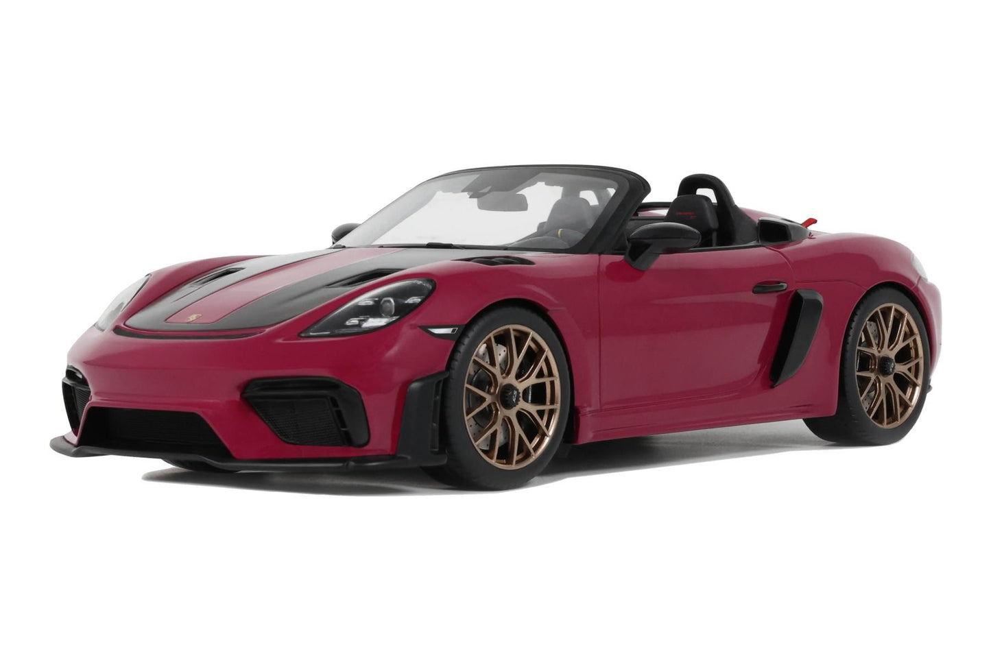 GT Spirit 2023 Porsche 718 (982) Cayman Spyder RS w/ Weissach Package Ruby Star Neo 1:18