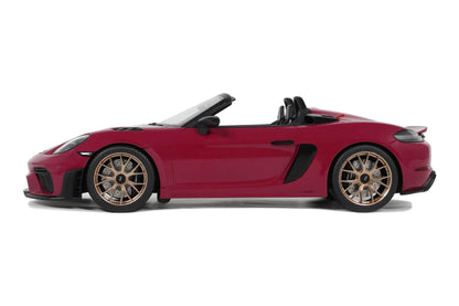 GT Spirit 2023 Porsche 718 (982) Cayman Spyder RS w/ Weissach Package Ruby Star Neo 1:18