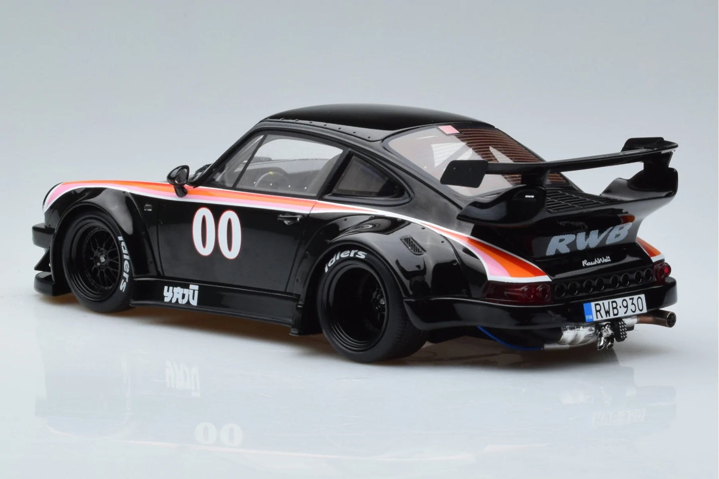 GT Spirit 1973 Porsche 911 930 RWB Yaju Black 1:18 Resin