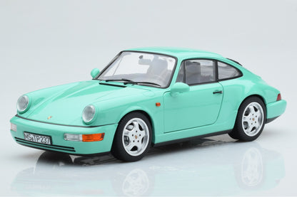 Norev 1992 Porsche 911 964 Carrera 2 Coupe Mint Green 1:18