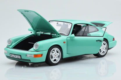 Norev 1992 Porsche 911 964 Carrera 2 Coupe Mint Green 1:18