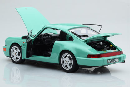 Norev 1992 Porsche 911 964 Carrera 2 Coupe Mint Green 1:18