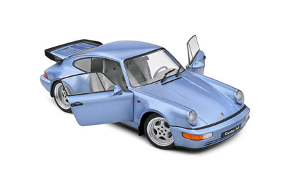 Solido 1990 Porsche 911 (964) Turbo Horizon Blue Metallic 1:18