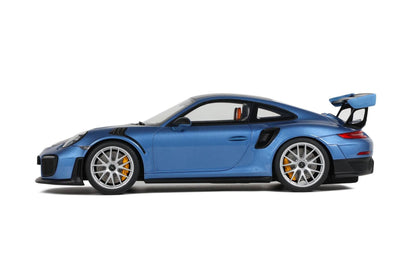 GT Spirit Porsche 911 991.2 GT2 RS Blue w/ Weissach Pkg and Houndstooth Interior 1:18 Resin