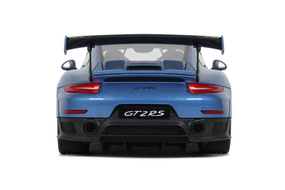 GT Spirit Porsche 911 991.2 GT2 RS Blue w/ Weissach Pkg and Houndstooth Interior 1:18 Resin