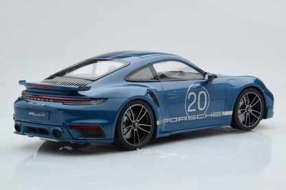 Minichamps 2021 Porsche 911 992 Turbo S Blue 1:18 SEALED