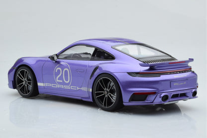 Minichamps 2021 Porsche 911 992 Turbo S Violet 1:18 SEALED