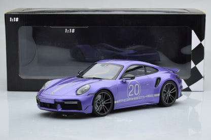 Minichamps 2021 Porsche 911 992 Turbo S Violet 1:18 SEALED