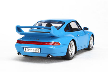 GT Spirit 1995 Porsche 911 993 Carrera RS Club Sport Coupe Riviera Blue 1:18