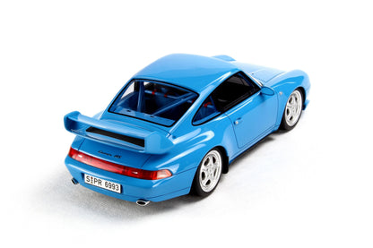 GT Spirit 1995 Porsche 911 993 Carrera RS Club Sport Coupe Riviera Blue 1:18