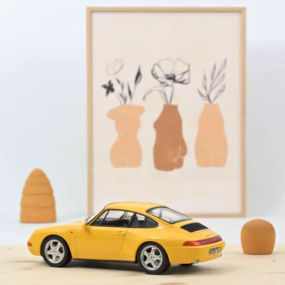 Norev 1994 Porsche 911 993 Carrera Coupe Speed Yellow 1:18