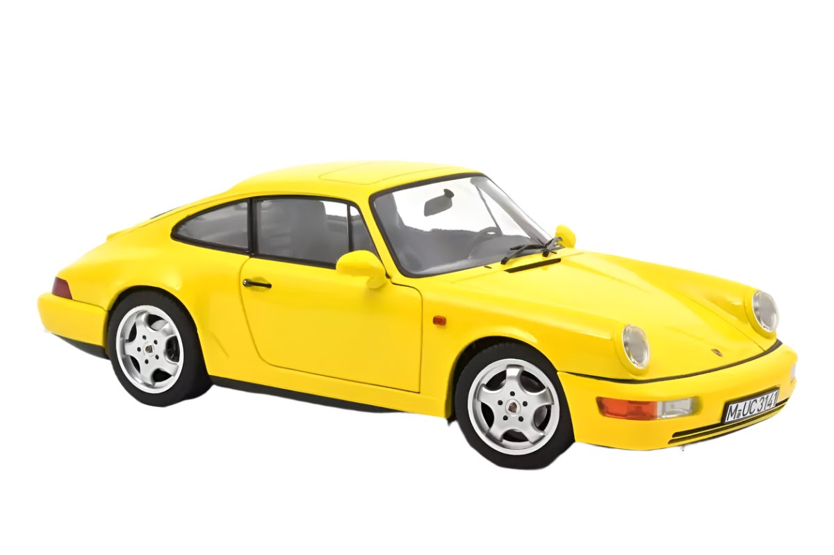 Norev Porsche 911 964 Carrera 2 1992 Yellow 1:18