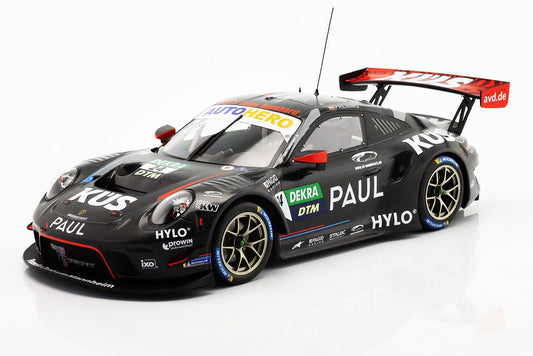 Ixo 2018 Porsche 911 991.2 GT3 R Pre-Season Test Car DTM No 24 Kus Team75 2022 Black 1:18