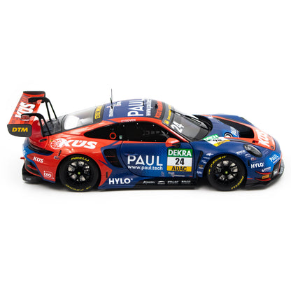 Minichamps Porsche 911 992 GT3 R Team Kus Bernhard No 24 DTM Season 2023 Blue 1:18