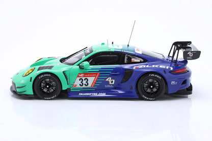 Ixo 2023 Porsche 911 992 GT3 R Team Falken Motorsports No 33 24hr Nurburgring 1:18