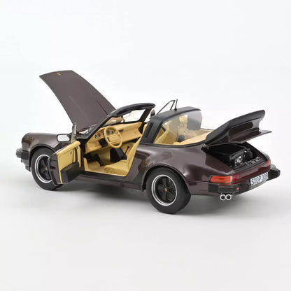 Norev Porsche 911 Turbo Targa w/ Removable Top 1987 G Series Brown metallic 1:18