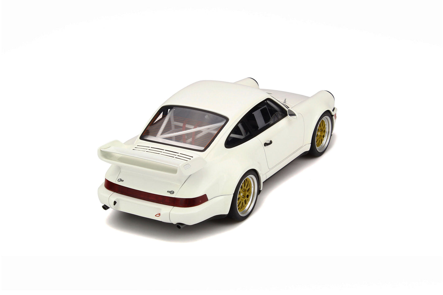 GT Spirit 1993 Porsche 911 964 RSR Grand Prix White w/ Gold Wheels 1:18 Resin, SEALED