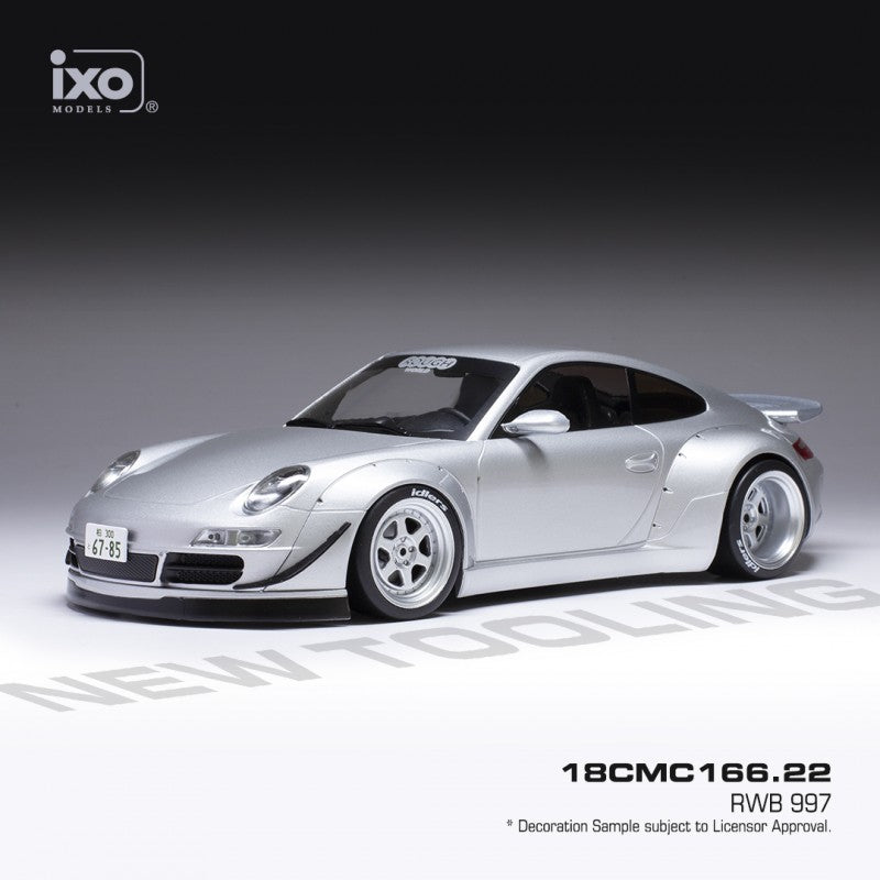 Ixo Porsche 911 997 RWB Silver 1:18