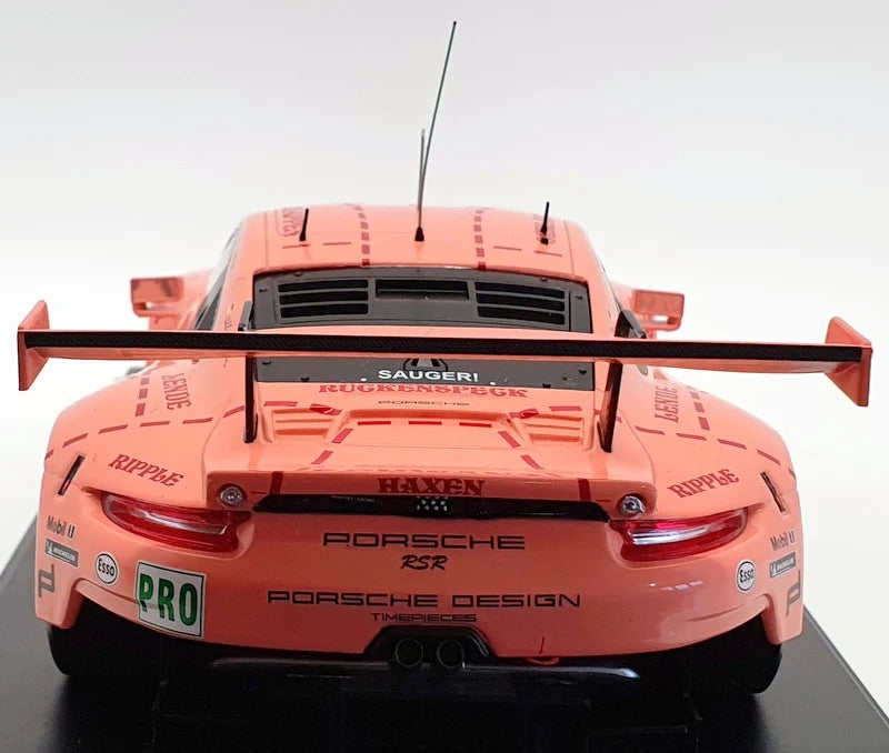 Ixo 2018 Porsche 911 991.2 GT3 RSR Team Porsche GT No 92 Pro Pink Pig Tribute Le Mans 1:18