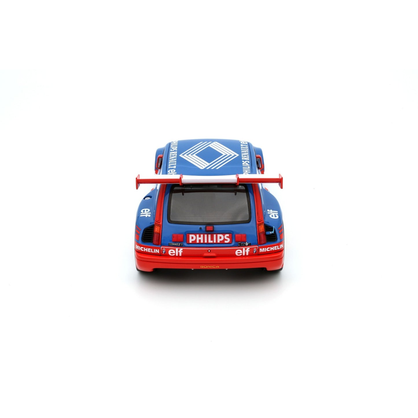 Otto 1987 Renault R5 Maxi Turbo Philips No 5 Super Production Rally Bluette Red 1:18