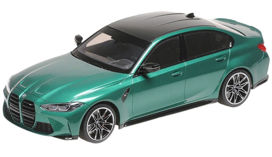 Minichamps 2020 BMW M3 Competition (G80) Isle of Man Green Metallic 1:18 SEALED