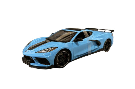 Maisto 2020 Chevy Corvette Stingray C8 Z51 Light Blue 1:18